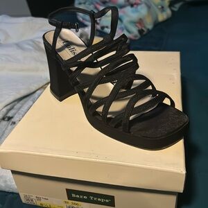 Black platform dress heels from Bare traps